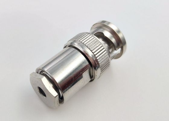 Surveillance Video RF Coaxial Connectors RF BNC Connector Male Plug Q9 Clamp With Cable