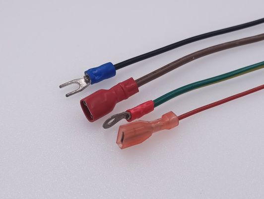 UL Terminal Electrical Wire Harness Single Core Cable Assembly For Power Supply